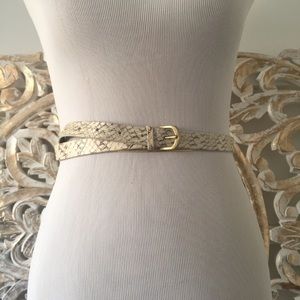 J. Crew Snakeskin Belt Size Medium